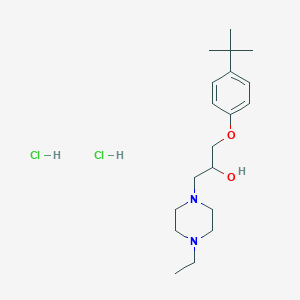 molecular formula C19H34Cl2N2O2 B5142186 1-(4-tert-butylphenoxy)-3-(4-ethyl-1-piperazinyl)-2-propanol dihydrochloride 