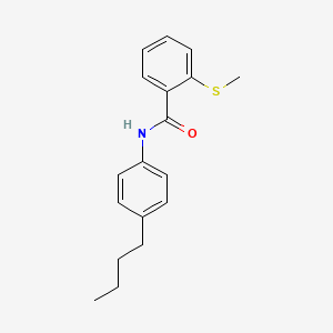 molecular formula C18H21NOS B5142239 N-(4-butylphenyl)-2-(methylthio)benzamide 
