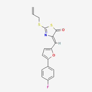molecular formula C17H12FNO2S2 B5142242 2-(allylthio)-4-{[5-(4-fluorophenyl)-2-furyl]methylene}-1,3-thiazol-5(4H)-one 