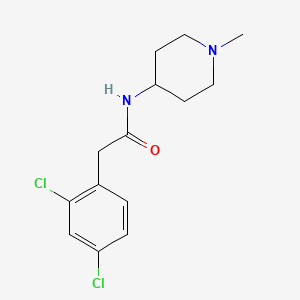 molecular formula C14H18Cl2N2O B5142275 2-(2,4-dichlorophenyl)-N-(1-methyl-4-piperidinyl)acetamide 