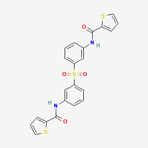 molecular formula C22H16N2O4S3 B5142295 N,N'-(sulfonyldi-3,1-phenylene)di(2-thiophenecarboxamide) 
