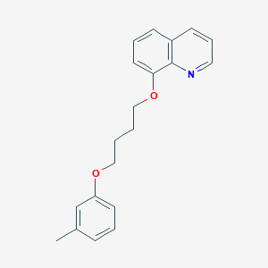 molecular formula C20H21NO2 B5142324 8-[4-(3-methylphenoxy)butoxy]quinoline 