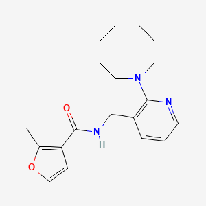 N-{[2-(1-azocanyl)-3-pyridinyl]methyl}-2-methyl-3-furamide