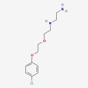 molecular formula C12H19ClN2O2 B5142503 (2-aminoethyl){2-[2-(4-chlorophenoxy)ethoxy]ethyl}amine 