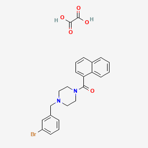 molecular formula C24H23BrN2O5 B5142584 1-(3-bromobenzyl)-4-(1-naphthoyl)piperazine oxalate 