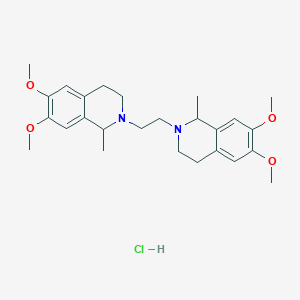 molecular formula C26H37ClN2O4 B5142598 2,2'-(1,2-ethanediyl)bis(6,7-dimethoxy-1-methyl-1,2,3,4-tetrahydroisoquinoline) hydrochloride 