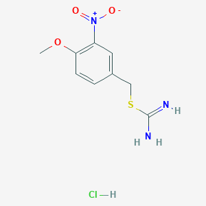 molecular formula C9H12ClN3O3S B5142606 4-methoxy-3-nitrobenzyl imidothiocarbamate hydrochloride 