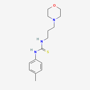 molecular formula C15H23N3OS B5142607 N-(4-methylphenyl)-N'-[3-(4-morpholinyl)propyl]thiourea 
