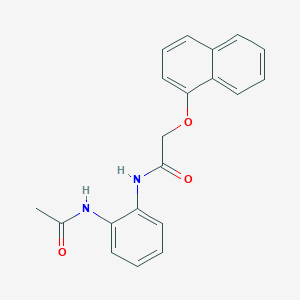 molecular formula C20H18N2O3 B5142634 N-[2-(acetylamino)phenyl]-2-(1-naphthyloxy)acetamide 