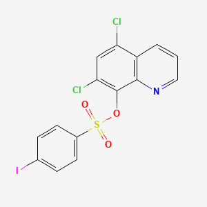 molecular formula C15H8Cl2INO3S B5142635 5,7-dichloro-8-quinolinyl 4-iodobenzenesulfonate 