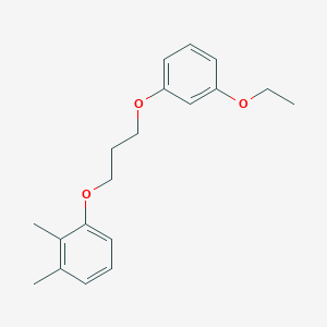 molecular formula C19H24O3 B5142658 1-[3-(3-ethoxyphenoxy)propoxy]-2,3-dimethylbenzene 