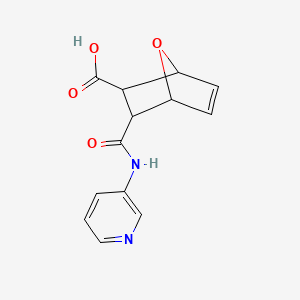 molecular formula C13H12N2O4 B5142674 3-[(3-pyridinylamino)carbonyl]-7-oxabicyclo[2.2.1]hept-5-ene-2-carboxylic acid 