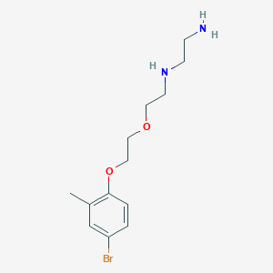molecular formula C13H21BrN2O2 B5142677 (2-aminoethyl){2-[2-(4-bromo-2-methylphenoxy)ethoxy]ethyl}amine 
