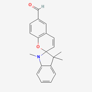 molecular formula C20H19NO2 B5142687 1',3',3'-trimethyl-1',3'-dihydrospiro[chromene-2,2'-indole]-6-carbaldehyde 
