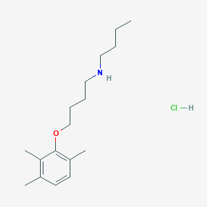 molecular formula C17H30ClNO B5142713 N-butyl-4-(2,3,6-trimethylphenoxy)-1-butanamine hydrochloride 