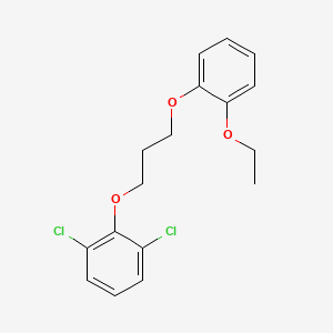 molecular formula C17H18Cl2O3 B5142735 1,3-dichloro-2-[3-(2-ethoxyphenoxy)propoxy]benzene 