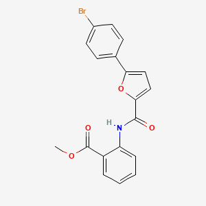 molecular formula C19H14BrNO4 B5142752 methyl 2-{[5-(4-bromophenyl)-2-furoyl]amino}benzoate 