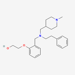 molecular formula C24H34N2O2 B5142767 2-(2-{[[(1-methyl-4-piperidinyl)methyl](2-phenylethyl)amino]methyl}phenoxy)ethanol 