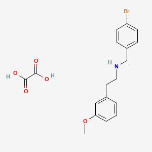 molecular formula C18H20BrNO5 B5142836 N-(4-bromobenzyl)-2-(3-methoxyphenyl)ethanamine oxalate 
