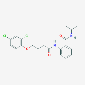 molecular formula C20H22Cl2N2O3 B5142871 2-{[4-(2,4-dichlorophenoxy)butanoyl]amino}-N-isopropylbenzamide 
