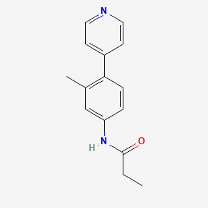 molecular formula C15H16N2O B5142876 N-[3-methyl-4-(4-pyridinyl)phenyl]propanamide trifluoroacetate 