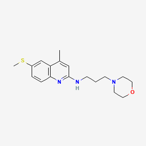 molecular formula C18H25N3OS B5143030 4-methyl-6-(methylthio)-N-[3-(4-morpholinyl)propyl]-2-quinolinamine 