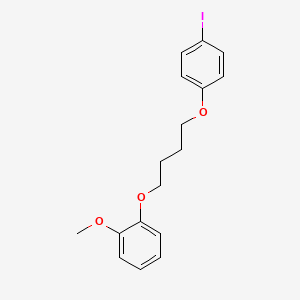 molecular formula C17H19IO3 B5143054 1-[4-(4-iodophenoxy)butoxy]-2-methoxybenzene 