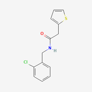 molecular formula C13H12ClNOS B5143110 N-(2-chlorobenzyl)-2-(2-thienyl)acetamide 