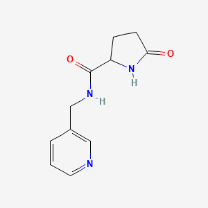molecular formula C11H13N3O2 B5143117 5-oxo-N-(3-pyridinylmethyl)prolinamide 