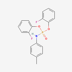molecular formula C19H16F2NO3P B5143129 bis(2-fluorophenyl) (4-methylphenyl)amidophosphate 
