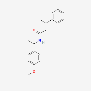 molecular formula C20H25NO2 B5143146 N-[1-(4-ethoxyphenyl)ethyl]-3-phenylbutanamide 