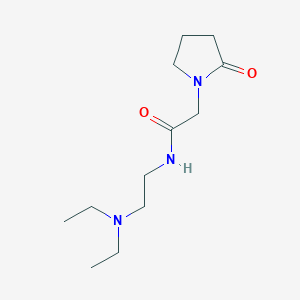 N-[2-(diethylamino)ethyl]-2-(2-oxo-1-pyrrolidinyl)acetamide