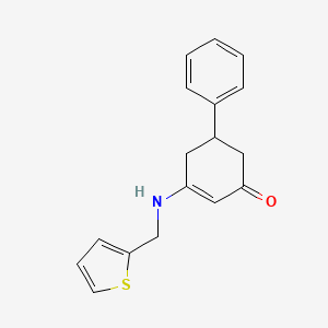 molecular formula C17H17NOS B5143220 5-phenyl-3-[(2-thienylmethyl)amino]-2-cyclohexen-1-one 