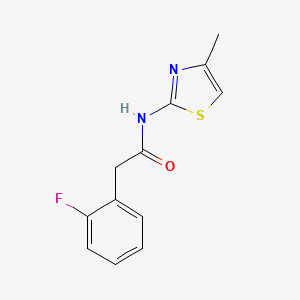 2-(2-fluorophenyl)-N-(4-methyl-1,3-thiazol-2-yl)acetamide