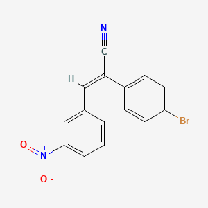 molecular formula C15H9BrN2O2 B5143417 2-(4-bromophenyl)-3-(3-nitrophenyl)acrylonitrile 