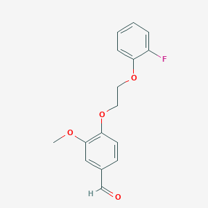 4-[2-(2-fluorophenoxy)ethoxy]-3-methoxybenzaldehyde