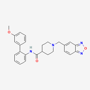 molecular formula C26H26N4O3 B5143503 1-(2,1,3-benzoxadiazol-5-ylmethyl)-N-(3'-methoxy-2-biphenylyl)-4-piperidinecarboxamide 