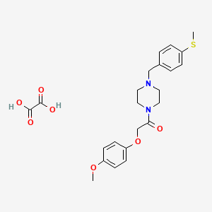 molecular formula C23H28N2O7S B5143522 1-[(4-methoxyphenoxy)acetyl]-4-[4-(methylthio)benzyl]piperazine oxalate 