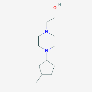 molecular formula C12H24N2O B5143524 2-[4-(3-methylcyclopentyl)-1-piperazinyl]ethanol 