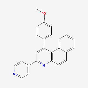 molecular formula C25H18N2O B5143566 1-(4-methoxyphenyl)-3-(4-pyridinyl)benzo[f]quinoline 