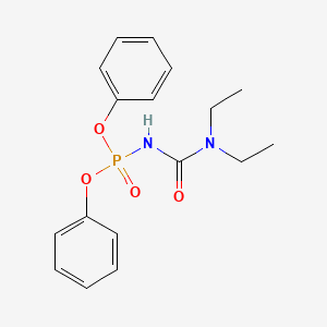 molecular formula C17H21N2O4P B5143581 diphenyl [(diethylamino)carbonyl]amidophosphate 