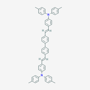 molecular formula C56H48N2 B051436 4,4'-Bis[4-(di-p-tolylamino)styryl]biphenyl CAS No. 119586-44-6