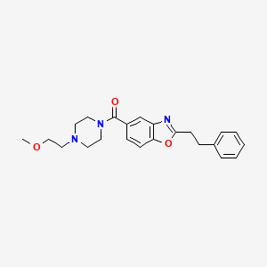 5-{[4-(2-methoxyethyl)-1-piperazinyl]carbonyl}-2-(2-phenylethyl)-1,3-benzoxazole