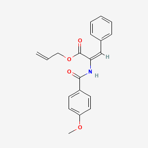 molecular formula C20H19NO4 B5143676 allyl 2-[(4-methoxybenzoyl)amino]-3-phenylacrylate 