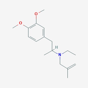 N-[2-(3,4-dimethoxyphenyl)-1-methylethyl]-N-ethyl-2-methyl-2-propen-1-amine