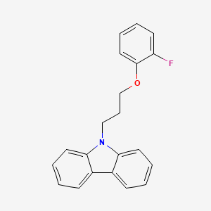 molecular formula C21H18FNO B5143719 9-[3-(2-fluorophenoxy)propyl]-9H-carbazole 