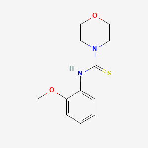 molecular formula C12H16N2O2S B5143765 N-(2-methoxyphenyl)-4-morpholinecarbothioamide 