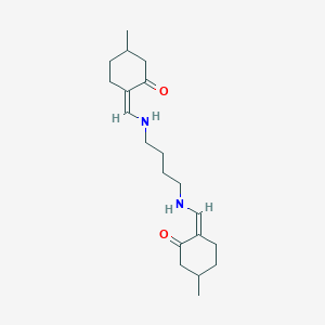 molecular formula C20H32N2O2 B5143780 2,2'-[1,4-butanediylbis(iminomethylylidene)]bis(5-methylcyclohexanone) 