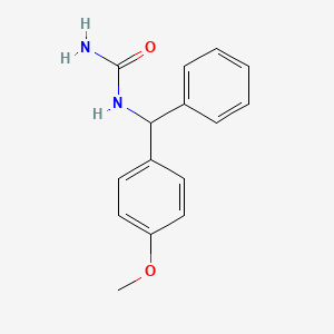 molecular formula C15H16N2O2 B5143787 N-[(4-methoxyphenyl)(phenyl)methyl]urea 
