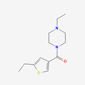 molecular formula C13H20N2OS B5143858 1-ethyl-4-[(5-ethyl-3-thienyl)carbonyl]piperazine 